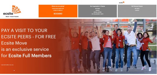 A glimpse of the Ecsite Move home page