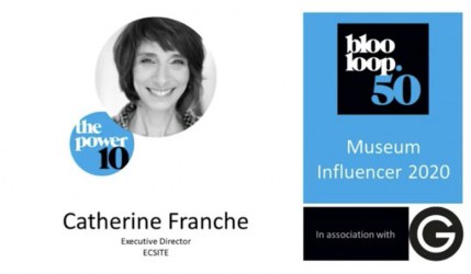 Catherine Franche on the top 10 of  Blooloop 's Museum Influencer list