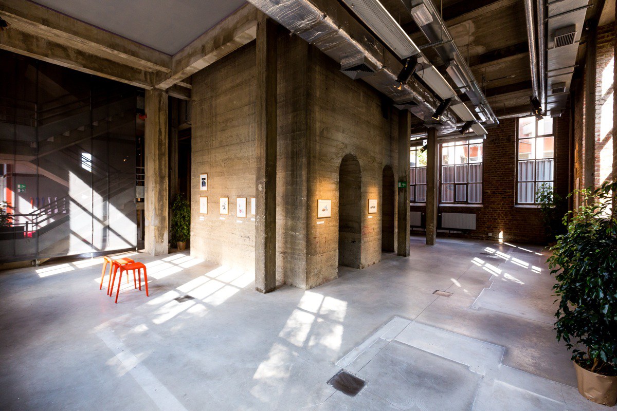 The space of the future "Waouh zone" at the Pass, Frameries, Belgium